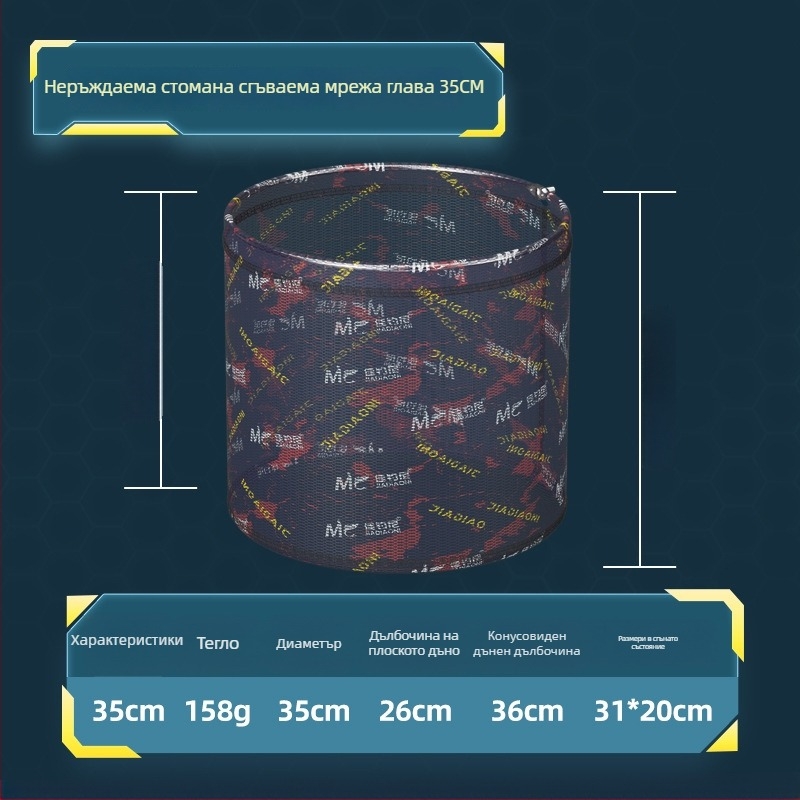 Риболовна мрежа за улов с интегрирана алуминиева рамка, устойчива на надраскване фина мрежа — Jiajiaoni