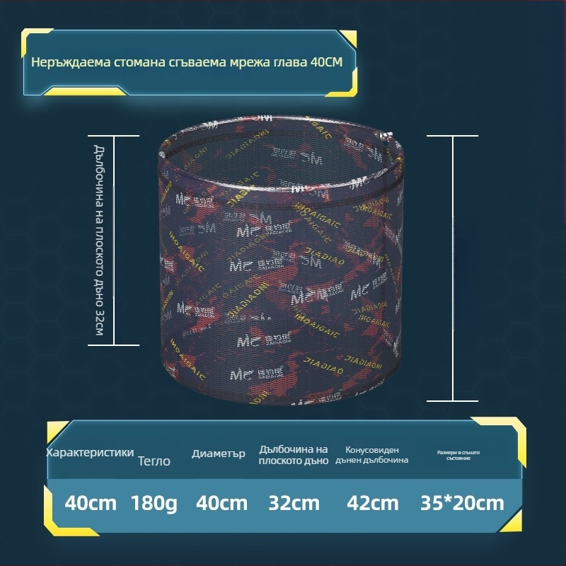 Риболовна мрежа за улов с интегрирана алуминиева рамка, устойчива на надраскване фина мрежа — Jiajiaoni