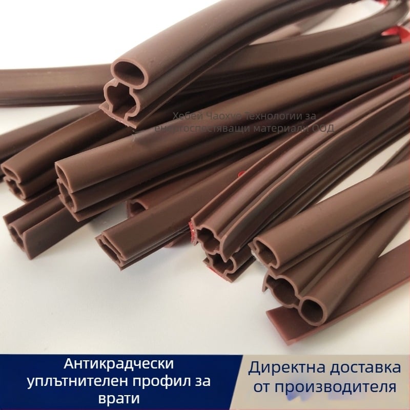 I-образна самозалепваща уплътнителна лента за врати, устойчива на износване и стареене, ветроустойчива и топлоизолационна.