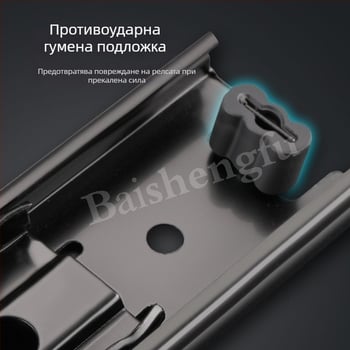 Релса за чекмедже за издърпване, студено валцована стомана, електропокритие, Bai shengfu, стил лек лукс