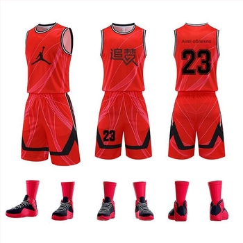 Баскетболна униформа за възрастни мъже, полиестров плат с подплата от полиестер, подходяща за всички сезони, тренировъчна фланелка с възможност за печат на номера