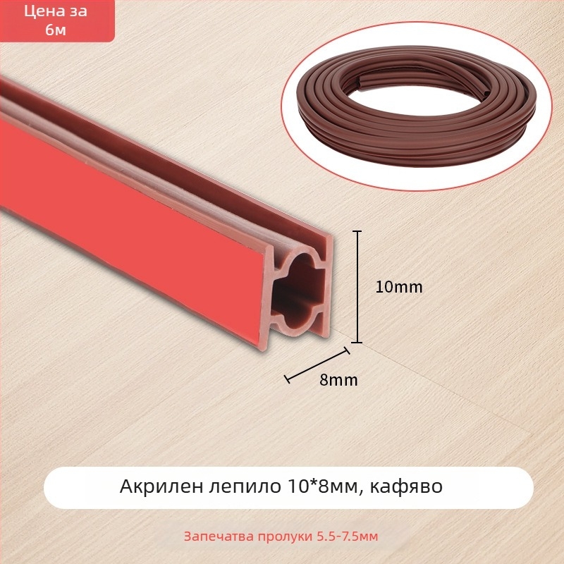 Уплътнителна лента за фуги на врати - Owen марка, самозалепваща, устойчива на високи температури, износоустойчива, устойчива на корозия