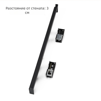 Универсален стенен държач за телевизор с две дупки, модел L02, железен, механично управление, товароподемност над 15 кг