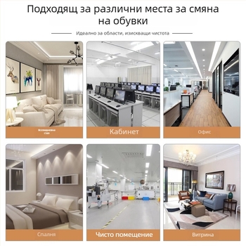 Еднократни покривала за обувки от нетъкан текстил, удебелени, антихлъзгащи, прахозащитни, дебелина 5