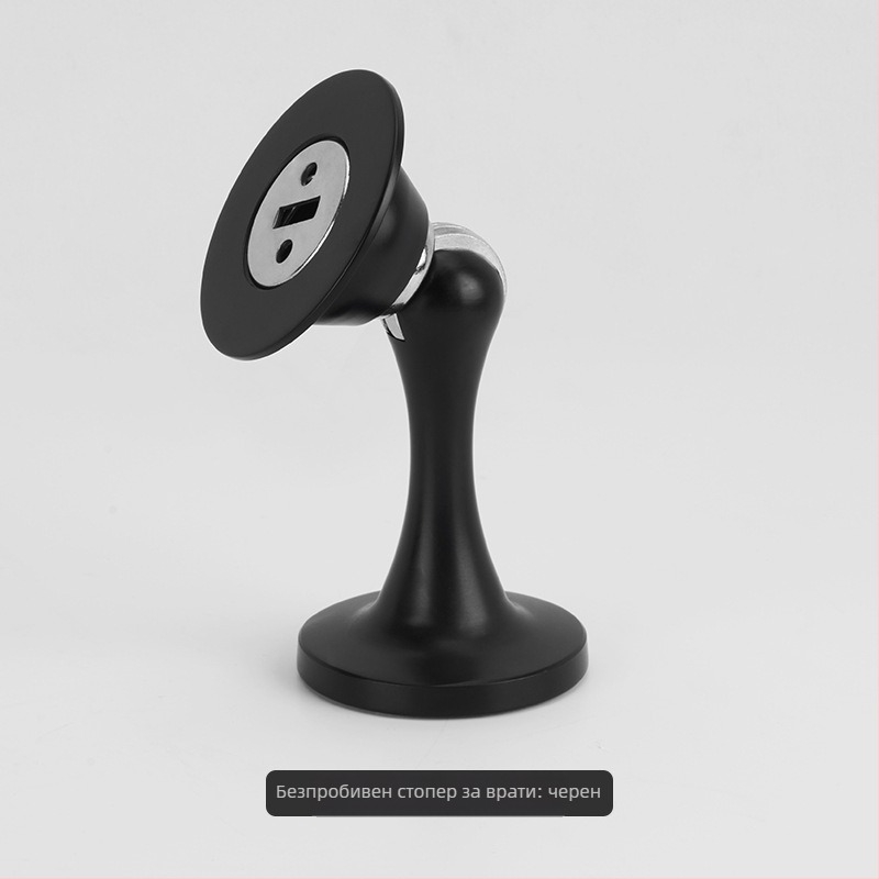 Дверен ограничител от цинков сплав, двоен монтаж — стенен или подов, скрит магнитен ограничител, модел X005, електроплакирано покритие