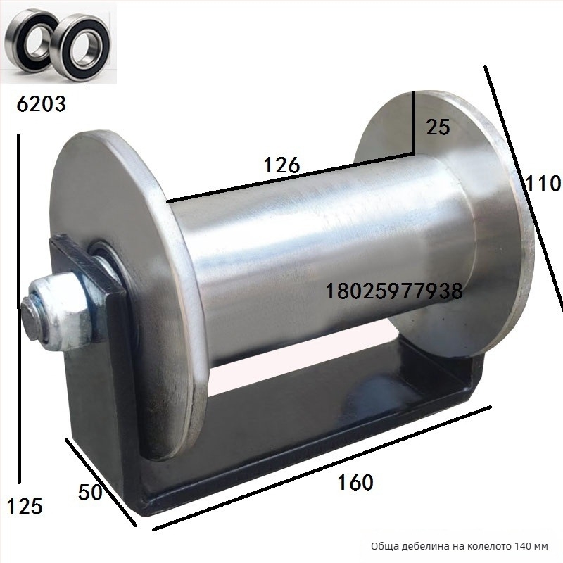 H-образно двойно колело с жлеб, стоманено колело, шкив за товарен асансьор и колело за плъзгащи врати