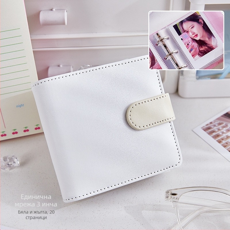 PU фотоалбум за карти, свободна листова конструкция и подвързване, обикновен фотоалбум, без лого