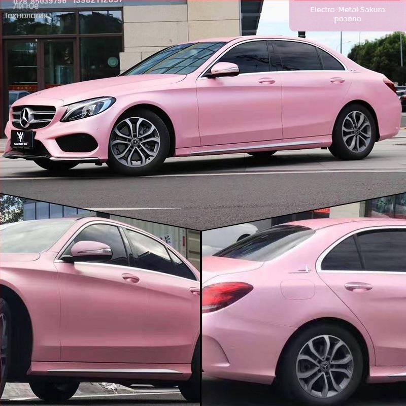 Автомобилен стикер за каросерия, електрооптичен метален филм за промяна на цвета, пълна обвивка на автомобила, персонализируем, самозалепващ филм