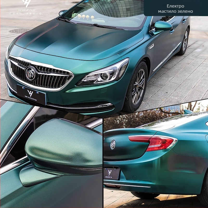 Автомобилен стикер за каросерия, електрооптичен метален филм за промяна на цвета, пълна обвивка на автомобила, персонализируем, самозалепващ филм