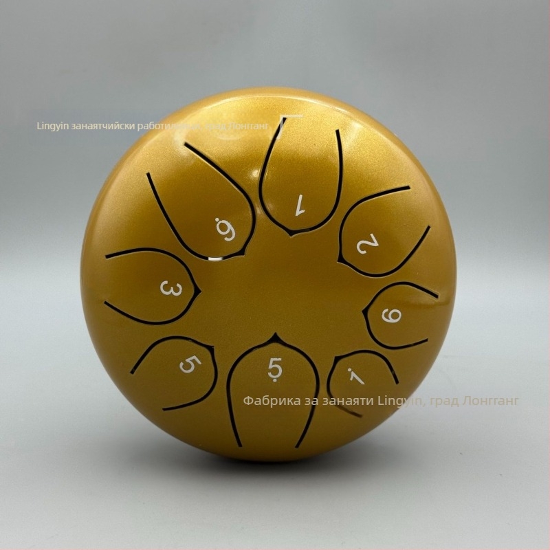 Езиков барабан от карбонова стомана, 8 тона, модел 6-8-8, подходящ за деца и медитация