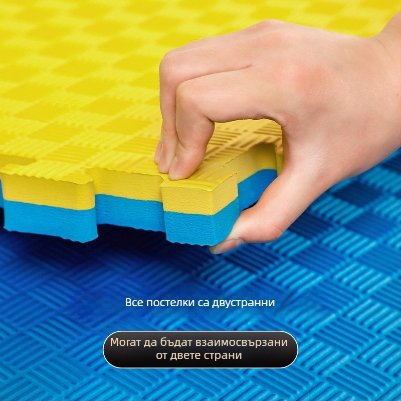 Таеквондо модуларни подложки за под за домашна зала – PE материал, пенеста конструкция, квадратна форма, квадратен модел, сухо почистване