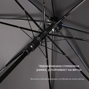 Детски чадър с автоматично отваряне, 8 железни пръчки, винилов покрив, 190T плат, дълга дръжка, печат на лого, персонализиране