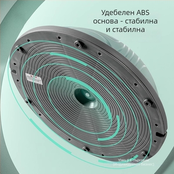 ABS йога топка, полусферична топка за баланс и тренировки на кора и пилатес