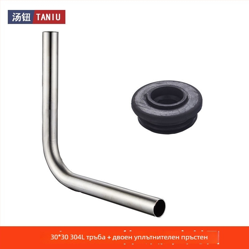 Вградена в стената скрита клапан за промиване на тоалет за клекало, 1-инчово ръчно забавено промиване, педално управление, модел 311B, мед