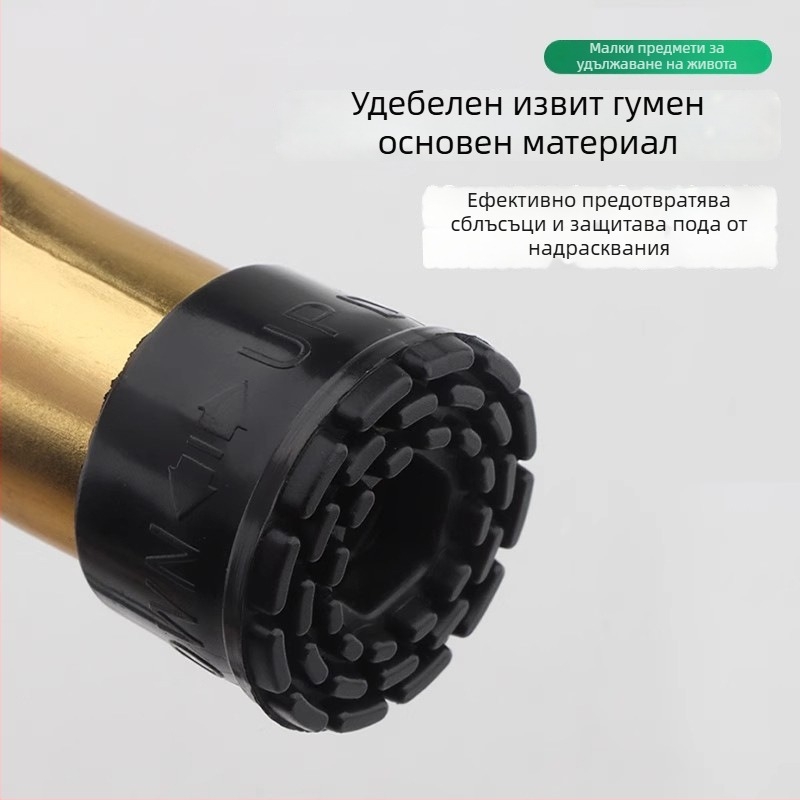 Цинков сплавен позиционер за врати с ръчно пружинно педално управление, гумен ограничител на върха, монтиран върху вратата, полирана и електроплатирана повърхност