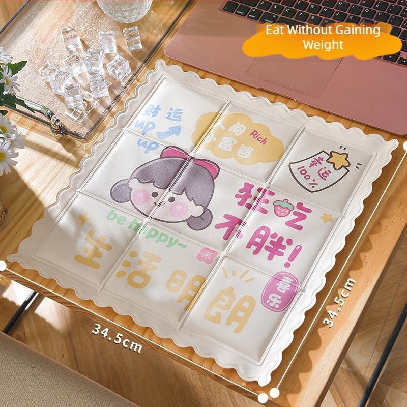 Охлаждаща ледена подложка – PVC, водно напълване, карикатурен стил, 0.6 кг, за предотвратяване на прегряване и охлаждане