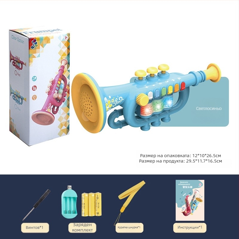 Детска духова музикална играчка с осветление — марка Yitong, за деца 4–6 години