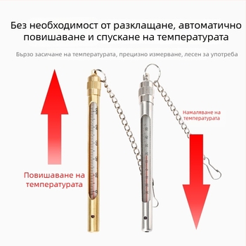 Миньорски термометър с медна и неръждаема стоманена обшивка за водна температура (Материал: Други; Произход: Други; Не е за внос; Категория: Други; Функция: Други)