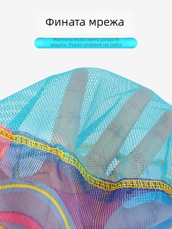 Риболовна мрежа с алуминиева сплавна рамка, фина мрежа Nano+ и голямо око