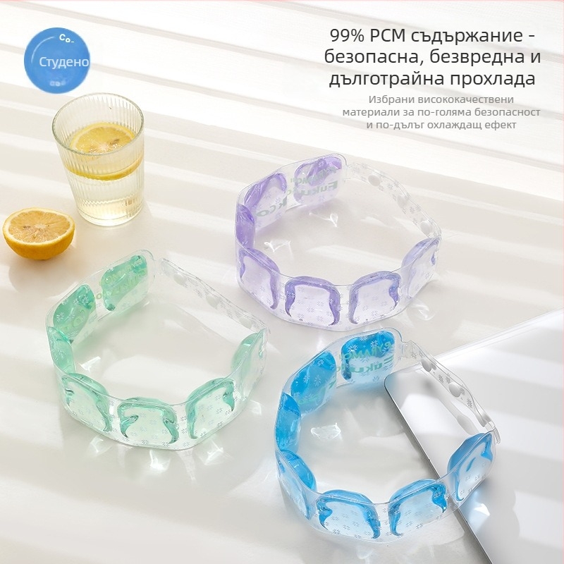 Охлаждаща яка за врата – Nordic стил, TPU плат, PCM пълнеж, за предотвратяване на прегряване и охлаждане