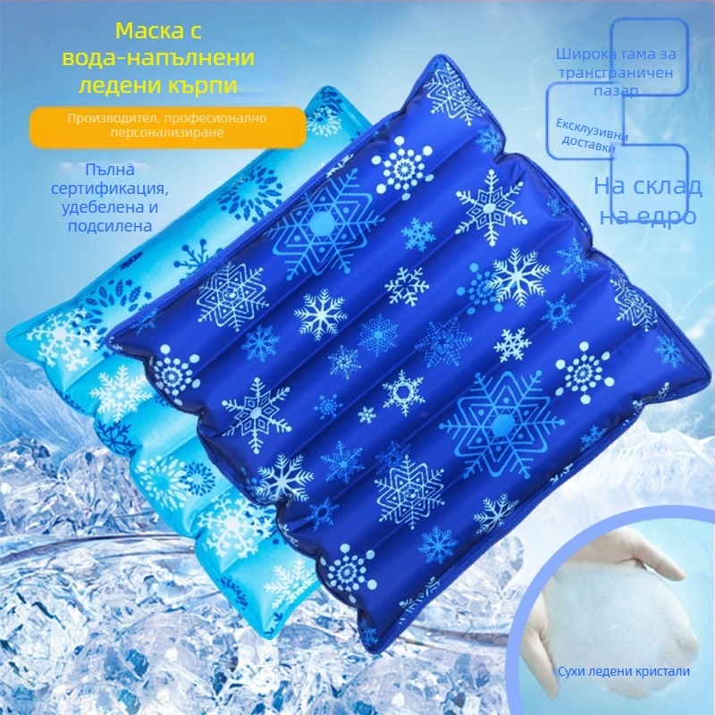 Ледена охлаждаща подложка One One Zero Seven, PVC плат, пълнеж ледени кристали, тегло 400 g, персонализация налична