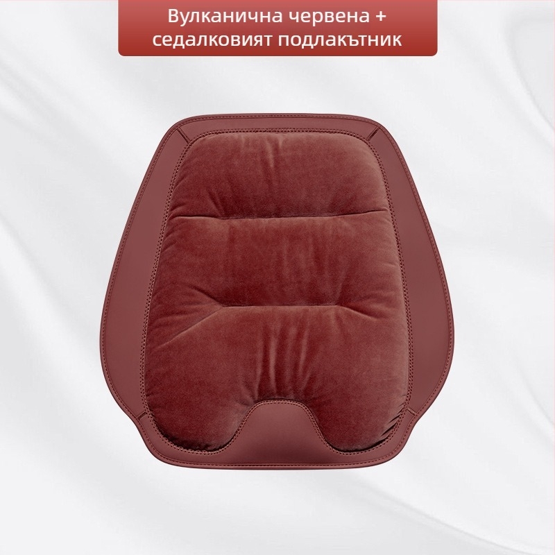 Комплект автомобилни седалкови възглавници, фланелен зимен плюш, пълнеж памук, марка Wild Cow