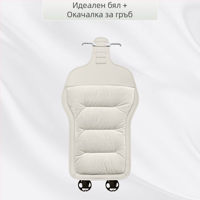 Комплект автомобилни седалкови възглавници, фланелен зимен плюш, пълнеж памук, марка Wild Cow