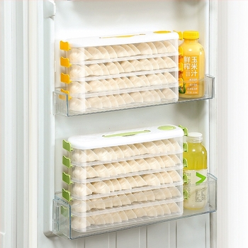 Преносима кутия за кнедли и яйца, голяма вместимост, пластмасова кухненска многофункционална кутия