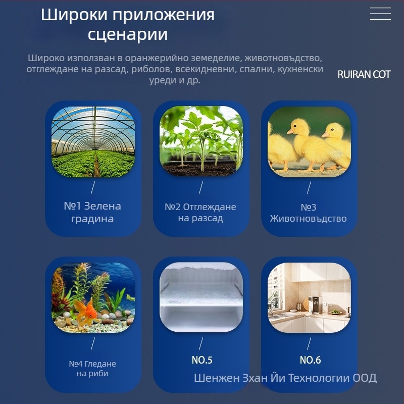 Вграден дигитален WiFi термостат за отопление и охлаждане - индустриален фризер, контролер на температурата и превключвател, панелно монтиране, 110–220V