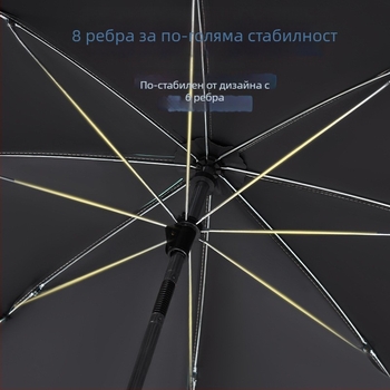BANANA HT Чадър за количка за деца с UPF 50+, 8 стоманени ребра, плат 190T, ръчно отваряне, дълга дръжка