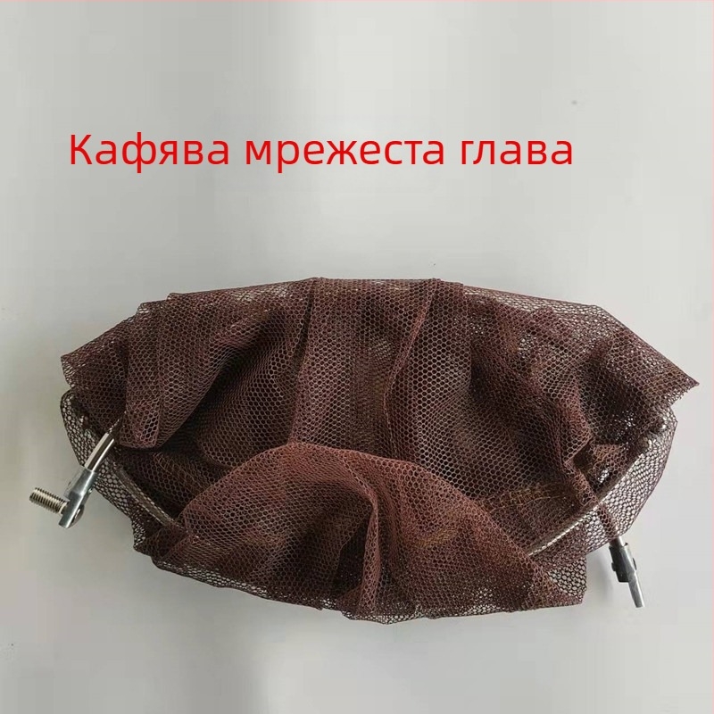 Сгъваема уловна мрежа за риба с лепено покритие на мрежата, фина мрежа, джоб с пръстен и антизакачващ дизайн