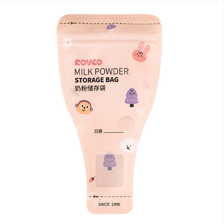 Еднократни торби за съхранение на кърма, преносими и запечатани за използване навън; капацитет 60 g, PET/PE с печатна боя; пакет от 30 бр