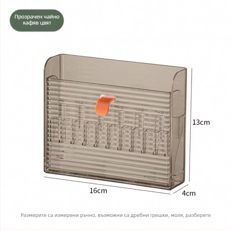 Козметична кутия за съхранение с прозрачен огледален шкаф, стенен монтаж — PP материал, печат на лого, персонализация, щракващо затваряне