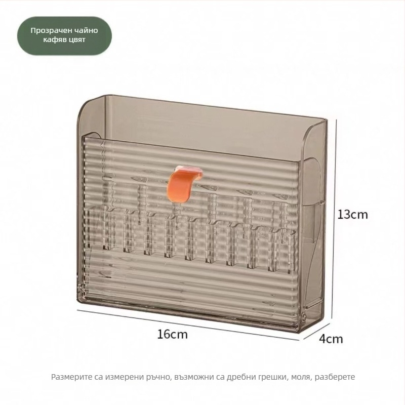 Козметична кутия за съхранение с прозрачен огледален шкаф, стенен монтаж — PP материал, печат на лого, персонализация, щракващо затваряне