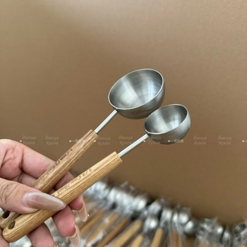 Мерителна лъжица от неръждаема стомана 304, за мляко на прах и кафе, прецизно измерване, творчески дизайн с карикатурен принт