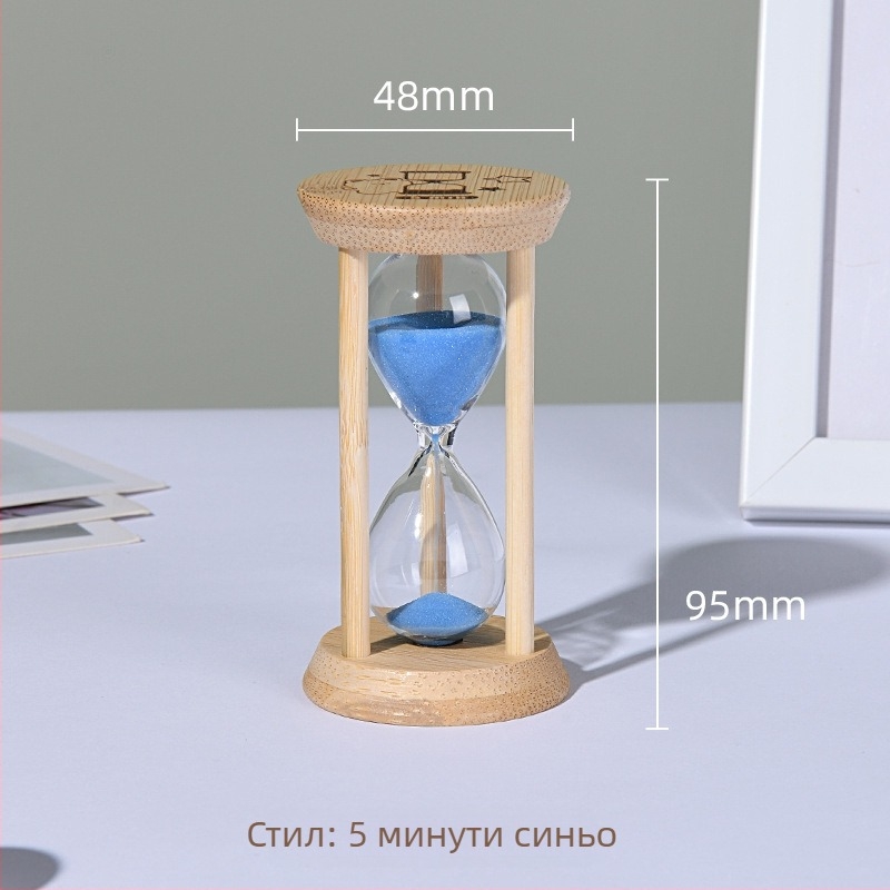 Светещ пясъчен часовник за деца, удароустойчив, издувано боросиликатово стъкло, 3/5/10/30 минути