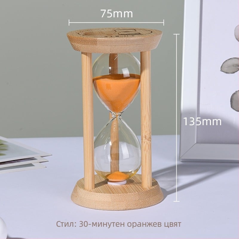 Светещ пясъчен часовник за деца, удароустойчив, издувано боросиликатово стъкло, 3/5/10/30 минути