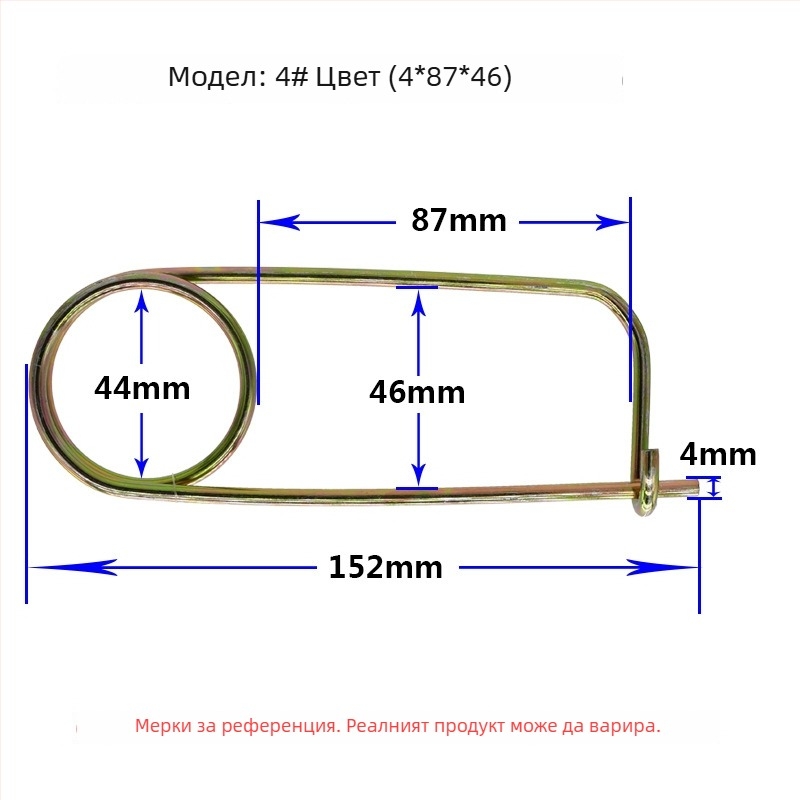 Lan Yue пружинни щифтове от карбонова стомана, подсилени щифтове за сигурно позициониране, правоъгълни типове, галванизирани, DIN11023 стандарт, позициониращи щифтове