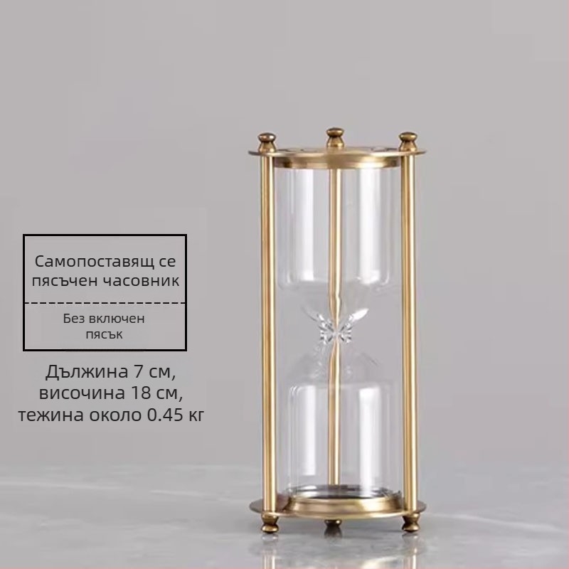 YIECGY Орнамент с пясъчен часовник от цинкова сплав – леене, висящ орнамент