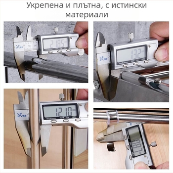 Стелаж за микровълнова фурна от неръждаема стомана, стенен монтаж, модел 0211, OEM лого, модерен минималистичен стил