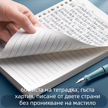 Autonomy Рефил за лоуз-лист дневник — 60 листа, дупки 20–26, хартия 80 g, мрежести вътрешни страници