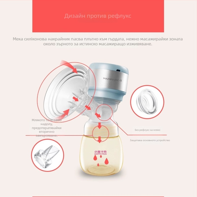 Интегрирана електрическа помпа за кърма, Piggy Carter, PP материал, без адаптер за захранване