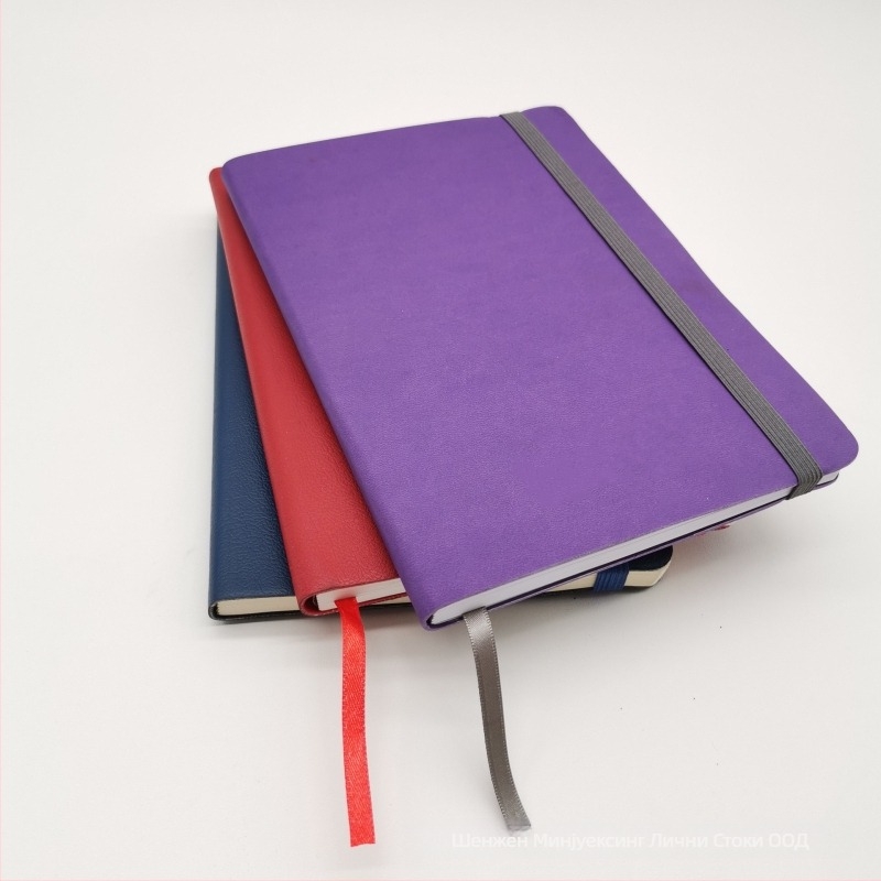 PU кожена корица за тетрадка, подвързване с 2 пръстена, Dowling хартия 100 г/м², железен зажим