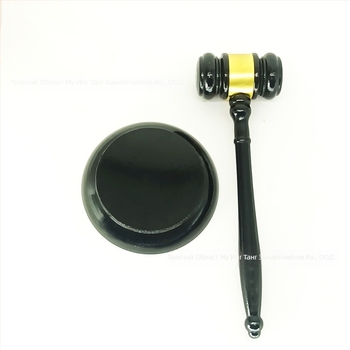 Съдебен чук от масивно дърво - лотосова дървесина, модерен минималистичен стил, декоративен експонат, тегло 0,26 кг