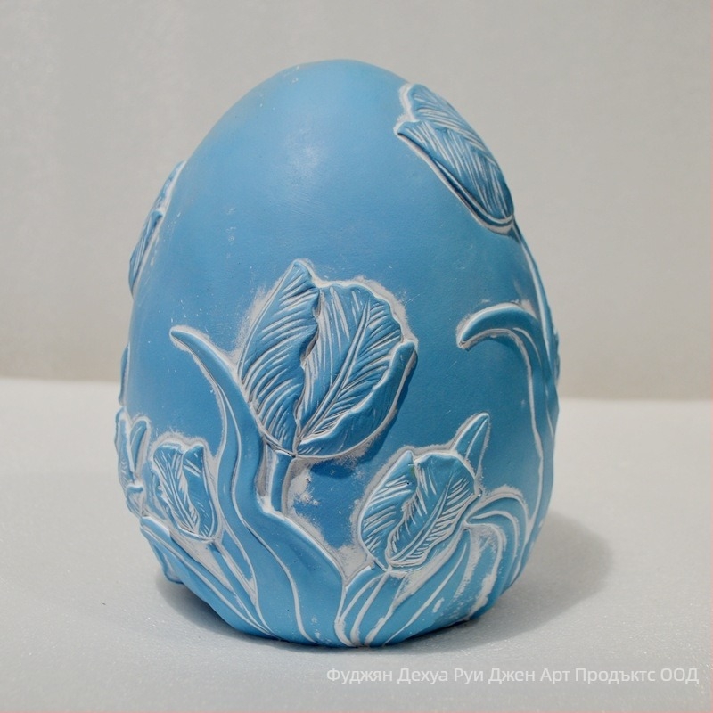 Великденско яйце от цимент, боядисано, персонализирано - марка Rz, код на изделието Rz 2024010808