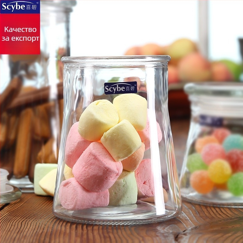 Стъклен буркан за съхранение • Марка: scybe/Xibi • Материал: стъкло • Капацитет: 650–1200 ml • Стил: модерен минимализъм