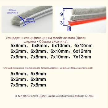 Уплътнителна лента за врати и прозорци, алуминиева сплав, модел YL-MTPT, износоустойчива и устойчивост на стареене, уплътняване, удароустойчивост и шумоизолация