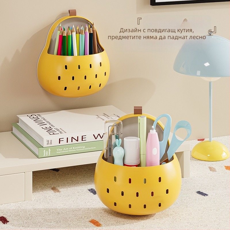 Стенна кутия за съхранение — PP пластмаса, модел TH-8115, дизайн Qiuyue pear, серия Colorful fruits, стил карикатурно сладък