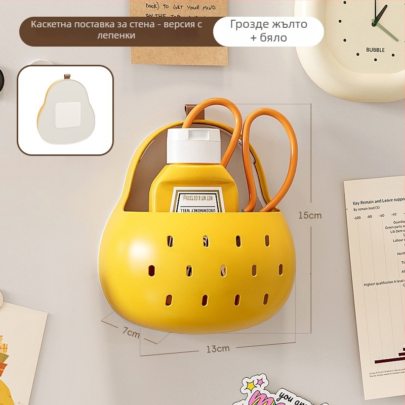 Стенна кутия за съхранение — PP пластмаса, модел TH-8115, дизайн Qiuyue pear, серия Colorful fruits, стил карикатурно сладък