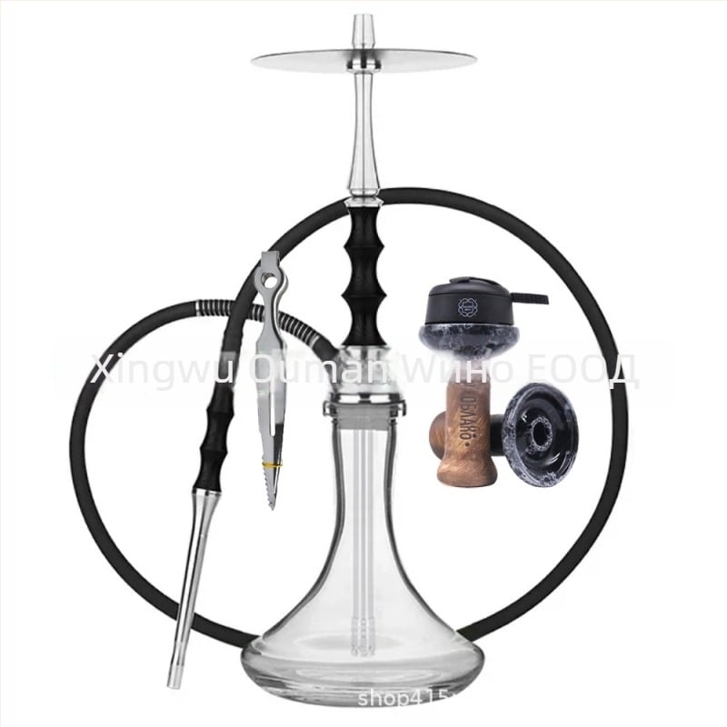 Наргиле – алуминиев материал, луксозен стил, 6 броя в кутия, повторна употреба